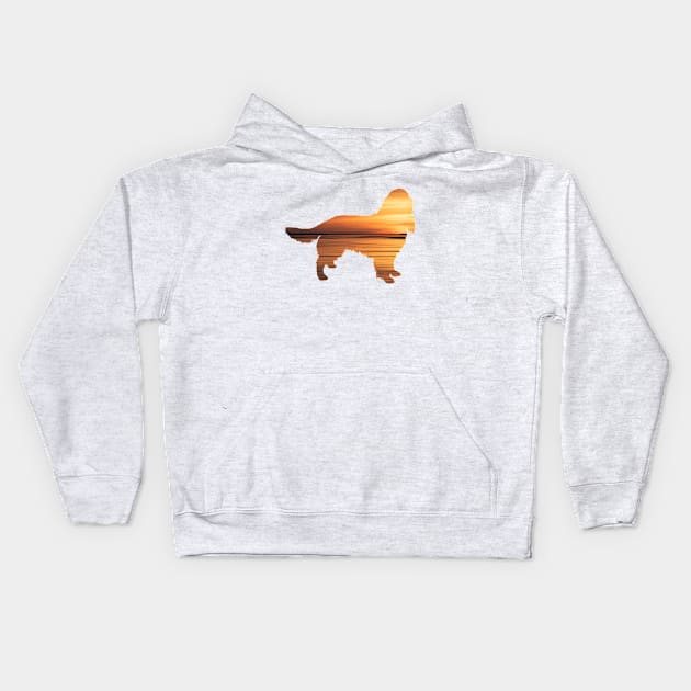 Springer Spaniel Sunset Kids Hoodie by Rumble Dog Tees